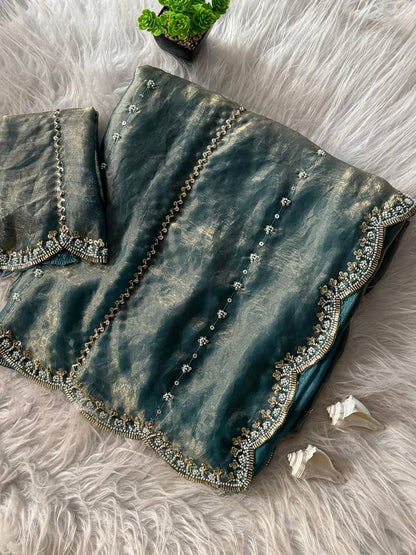 Party Wear Handwork Saree