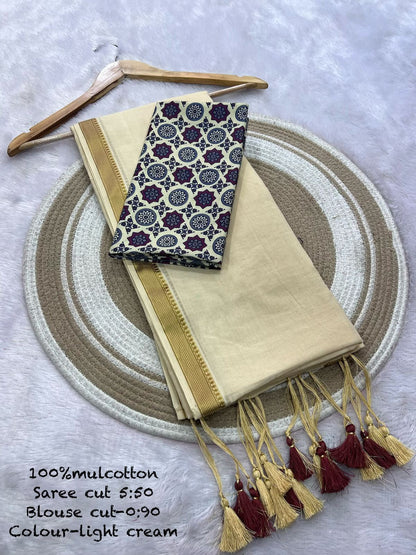 JMC10 Mul Cotton Saree