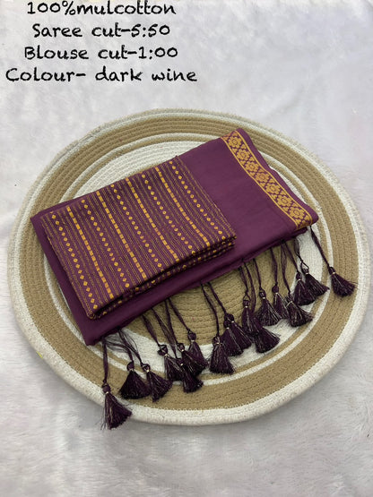 JMC14 Mul Cotton Saree