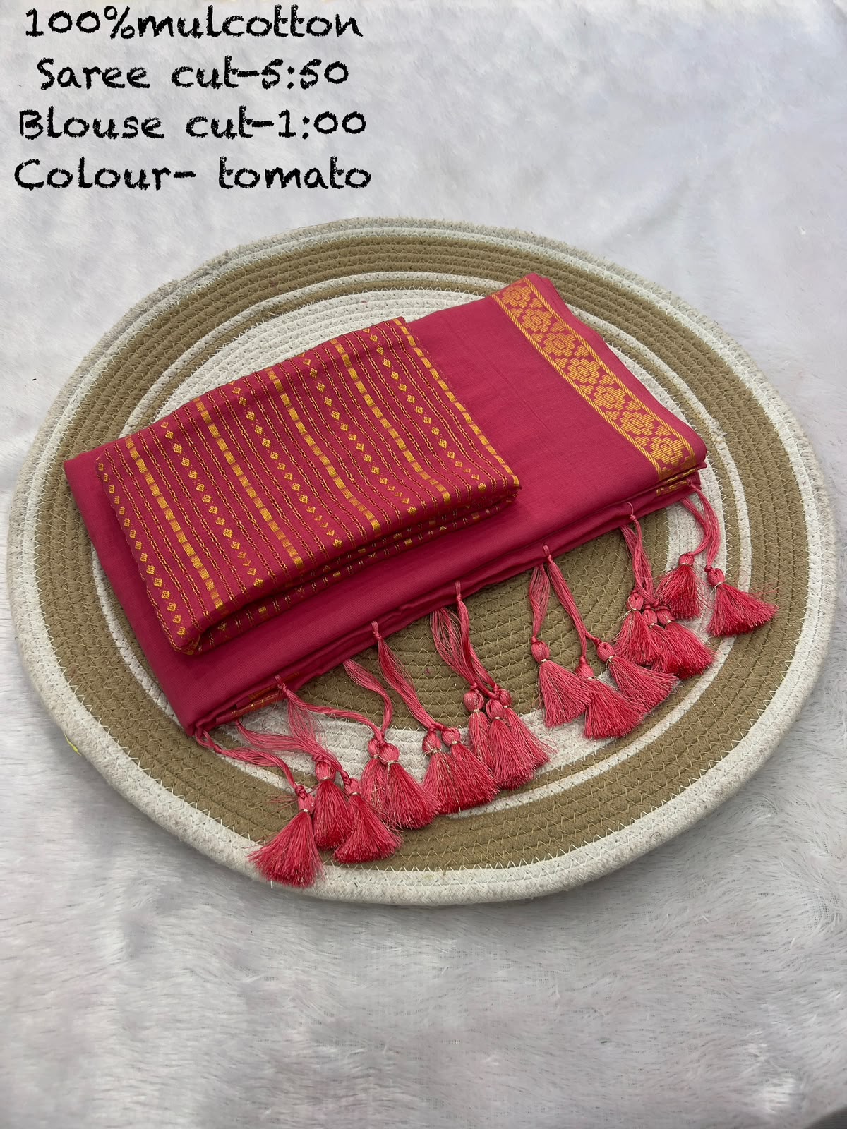 JMC14 Mul Cotton Saree