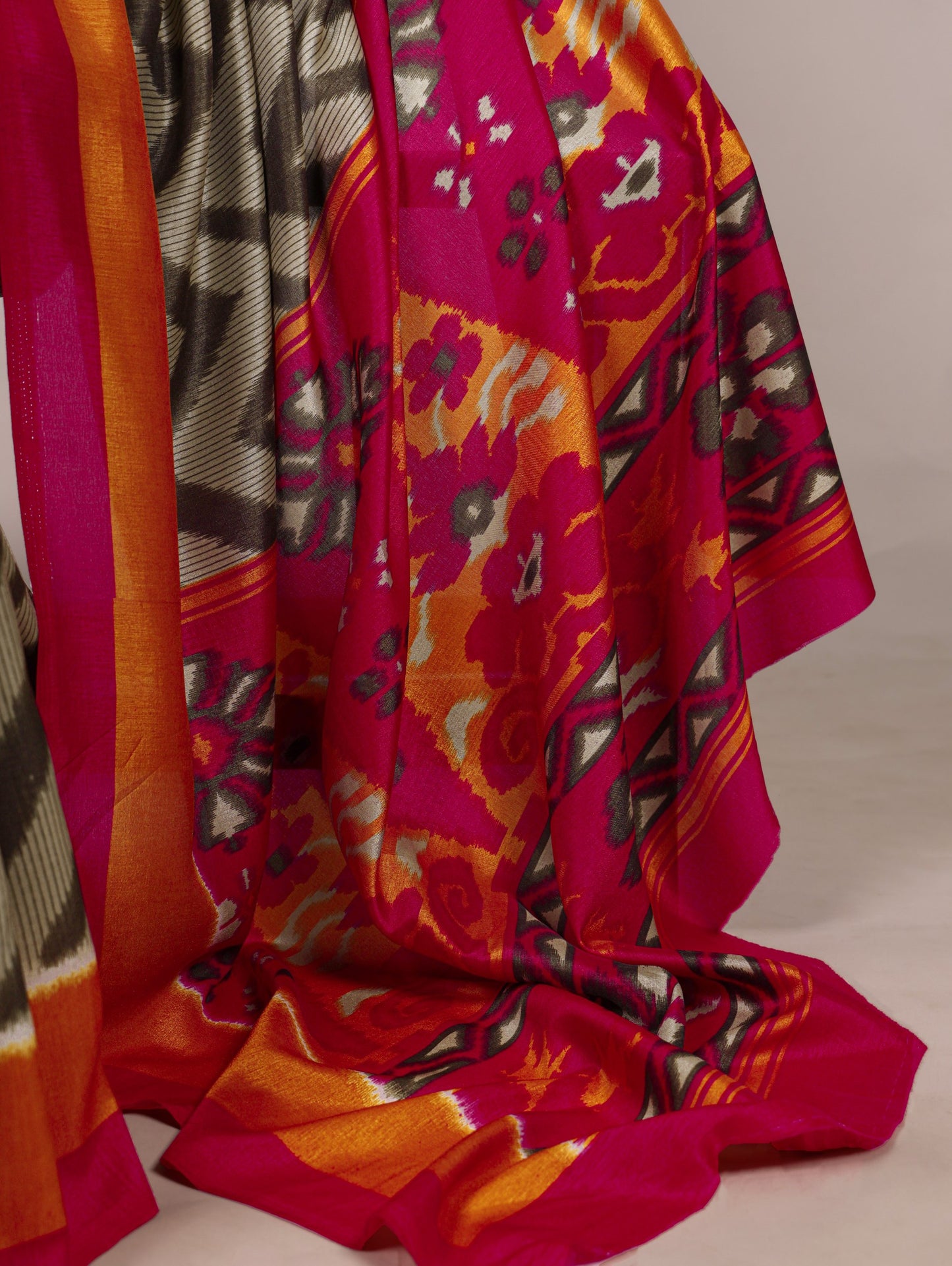 Soft Tasar Silk Uniform Saree 7043