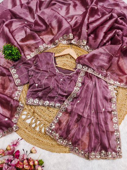 Party Wear Saree SINDOOR