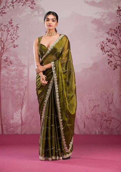 Party Wear Saree SINDOOR