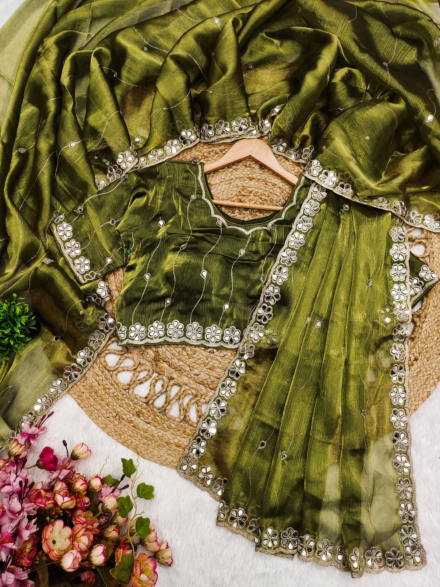 Party Wear Saree SINDOOR