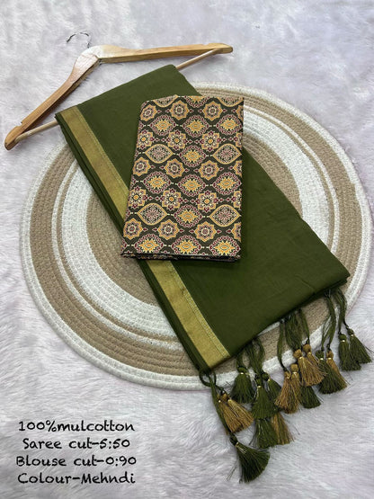 JMC10 Mul Cotton Saree