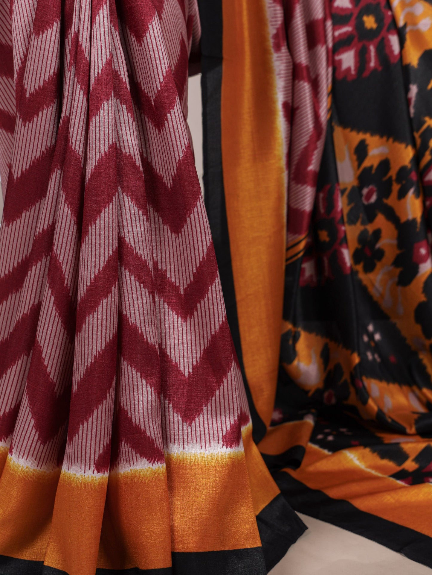 Soft Tasar Silk Uniform Saree 7043