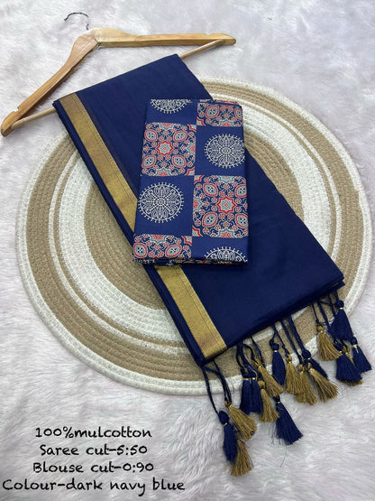JMC10 Mul Cotton Saree