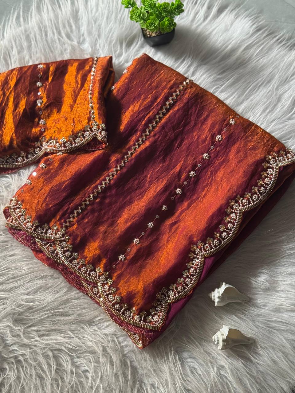 Party Wear Handwork Saree