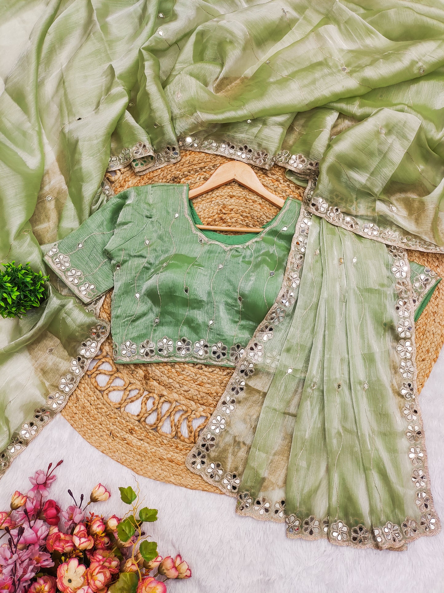 Party Wear Saree SINDOOR
