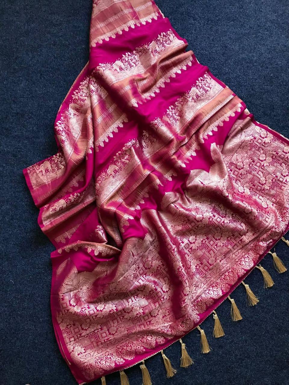 JSS Khadi Crepe Saree