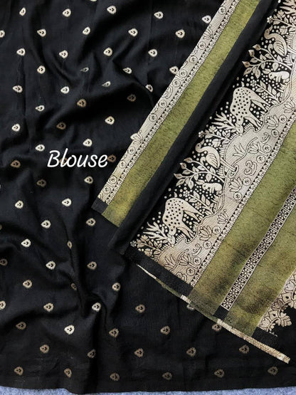 JSS Khadi Crepe Saree