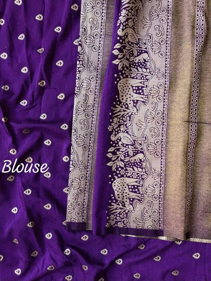 JSS Khadi Crepe Saree