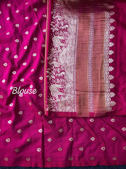 JSS Khadi Crepe Saree