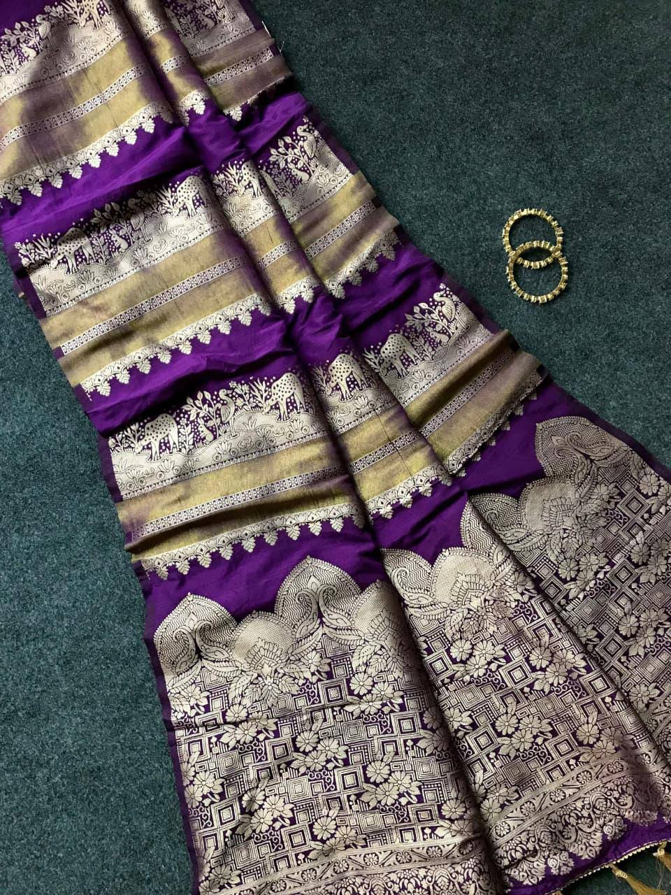 JSS Khadi Crepe Saree