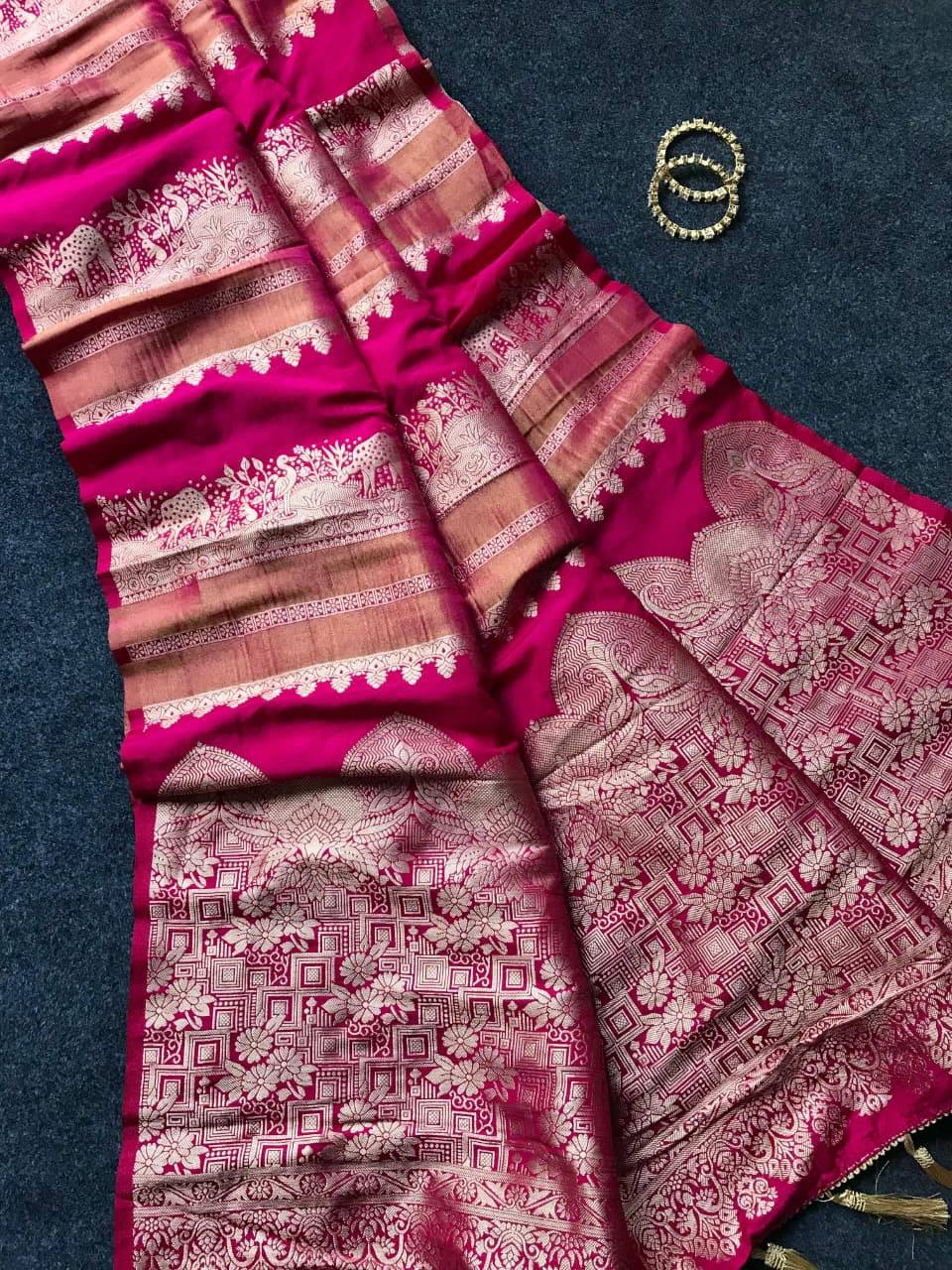 JSS Khadi Crepe Saree