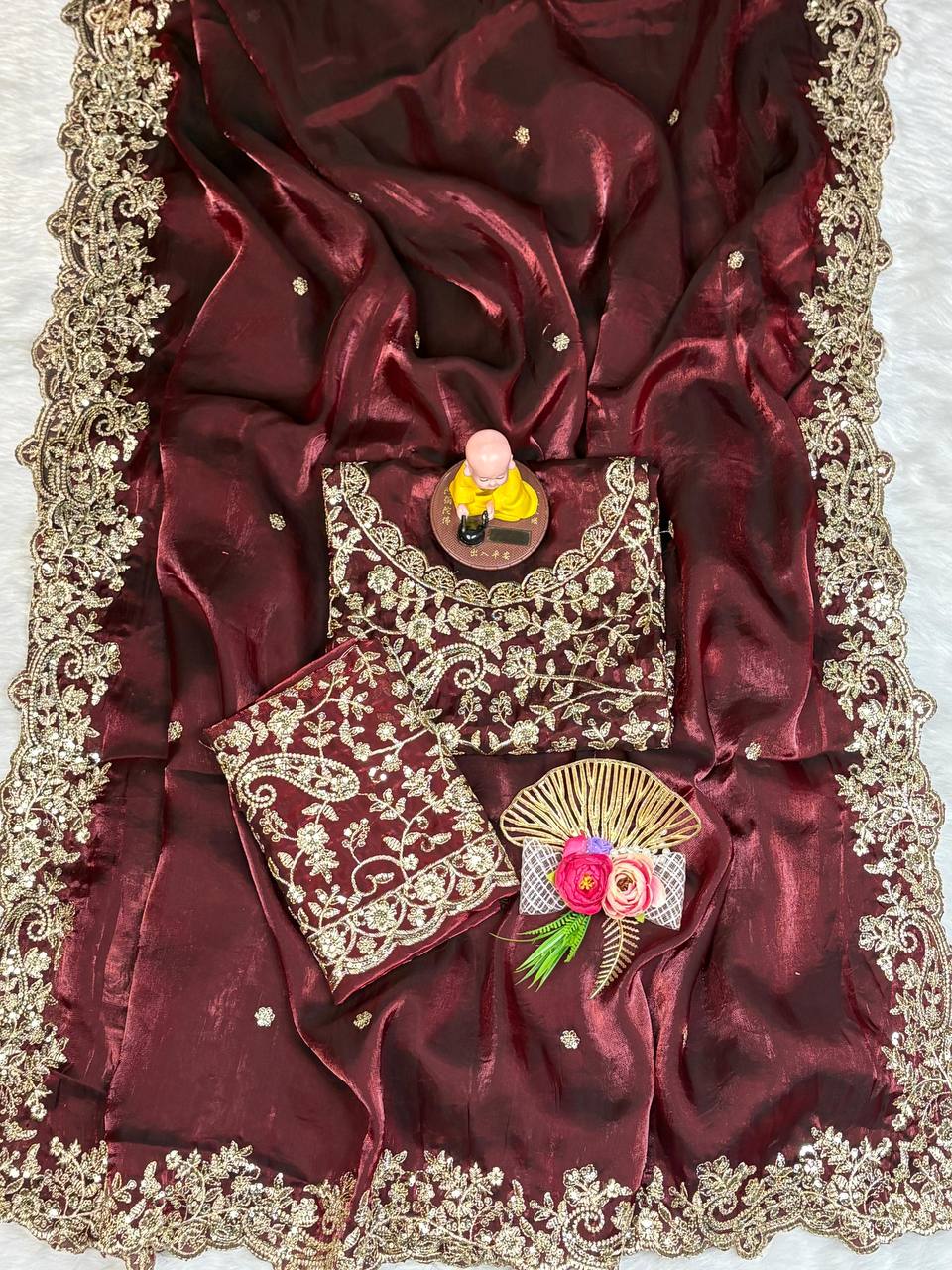 Shimari Fendy Silk Saree - Musafir