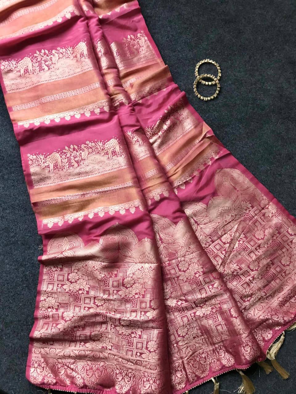 JSS Khadi Crepe Saree