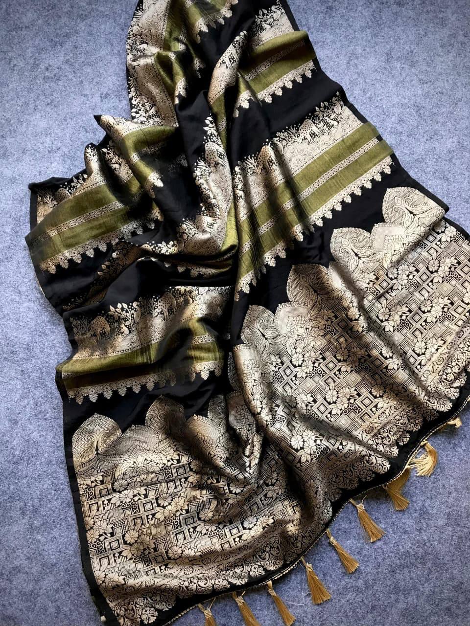 JSS Khadi Crepe Saree