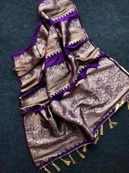 JSS Khadi Crepe Saree