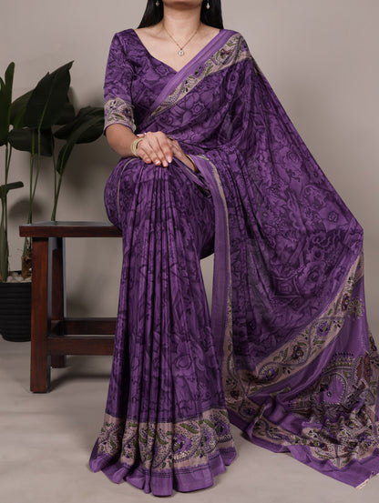 JSP1 - Soft Crepe Printed Saree