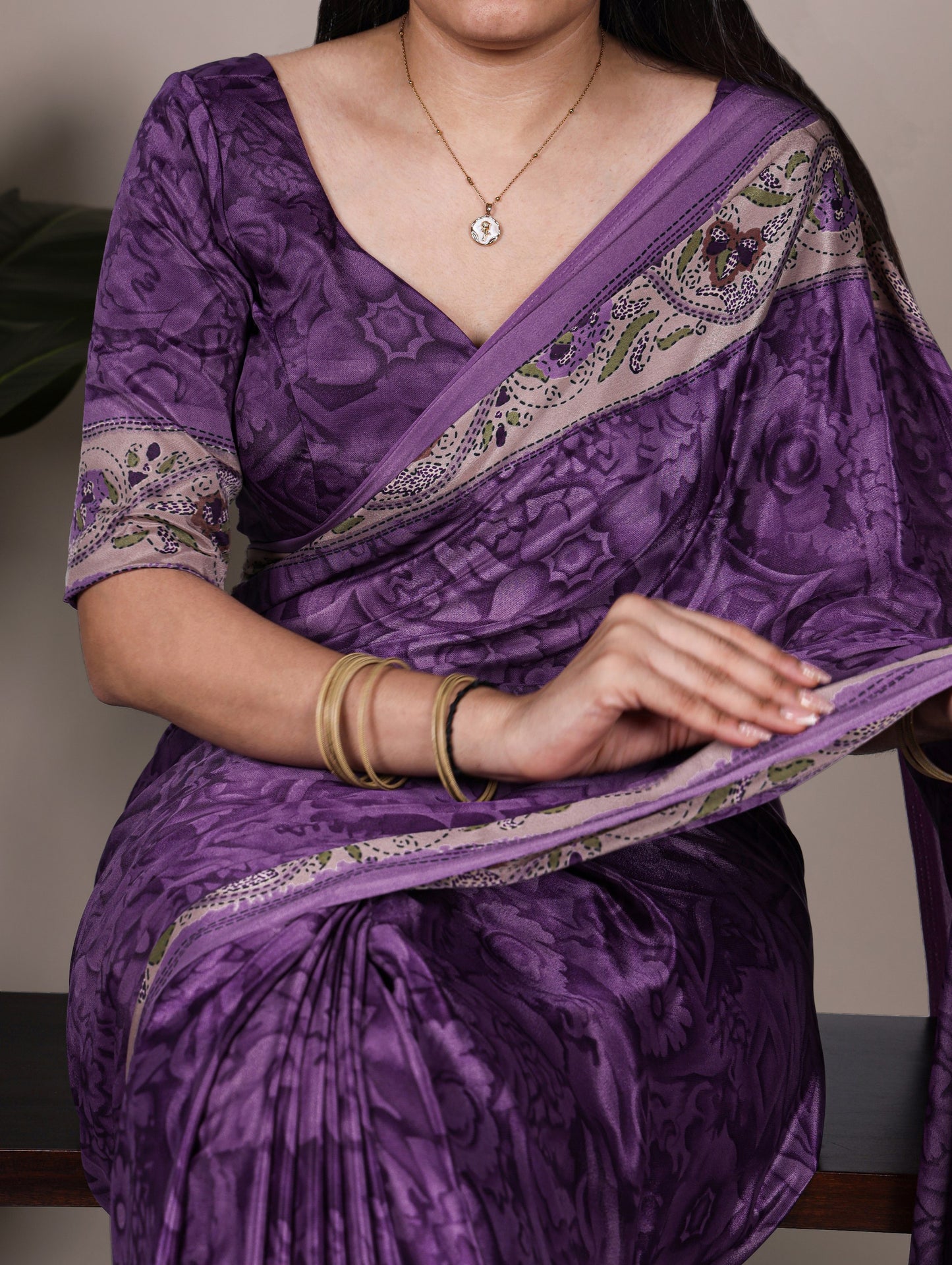Soft Crepe Printed Saree