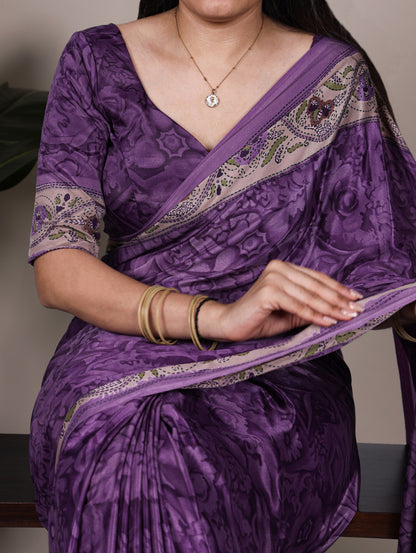 JSP1 - Soft Crepe Printed Saree