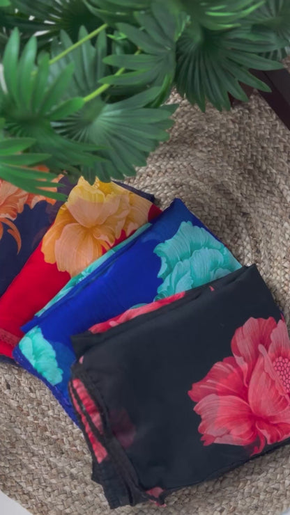 Soft Chiffon Printed Saree 7033