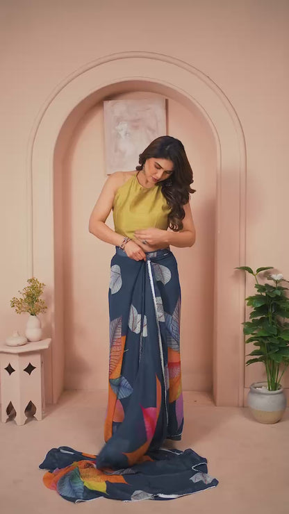 Soft Georgette Ready to Wear Saree RTW