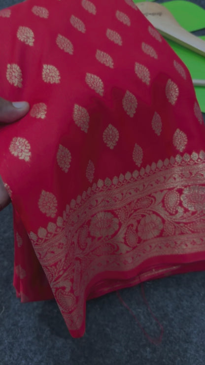 Banarasi Red Saree