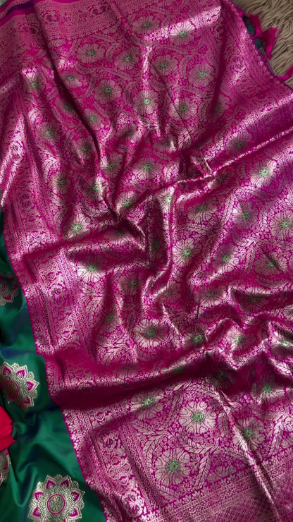 Banarasi Saree - Hand Work Blouse