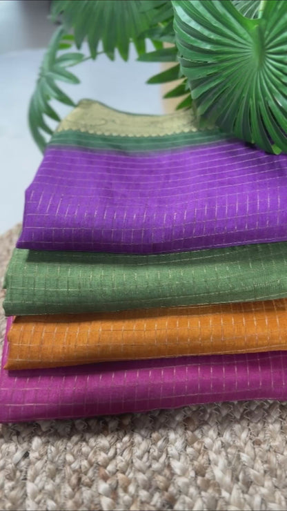 Mysore Dola Silk Chex Saree 7906