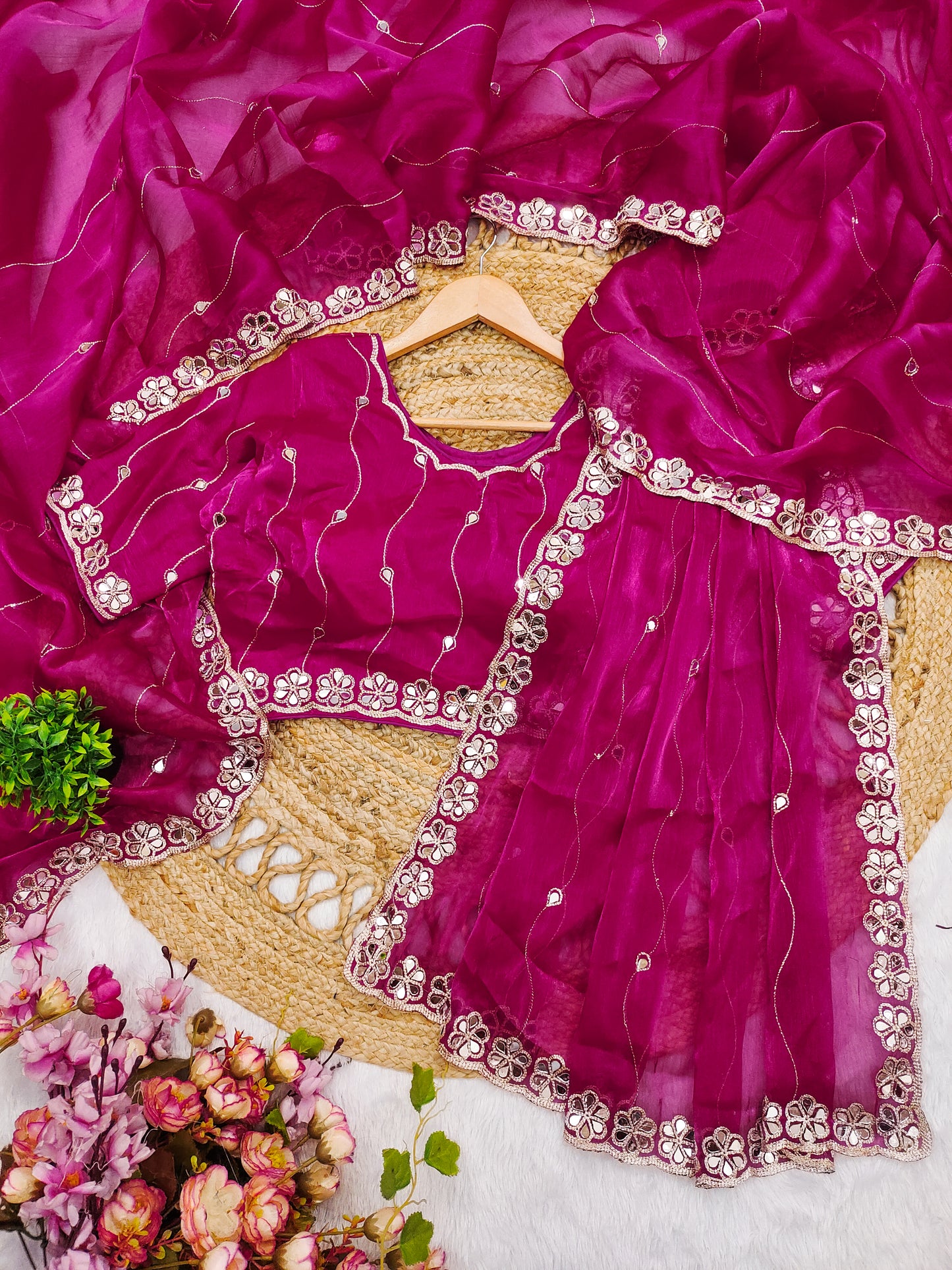 Party Wear Saree SINDOOR