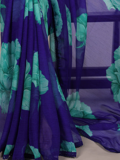 Soft Chiffon Printed Saree 7033