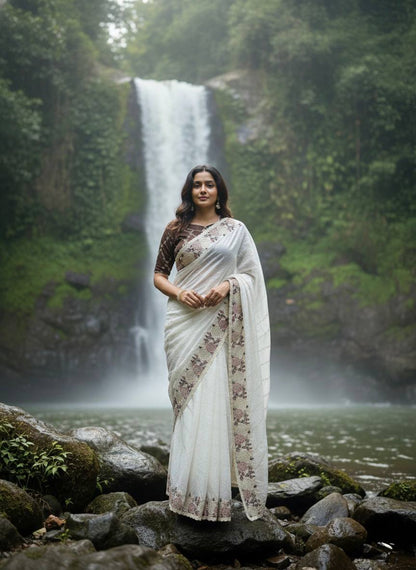 Crush Organza Saree MUGHDA