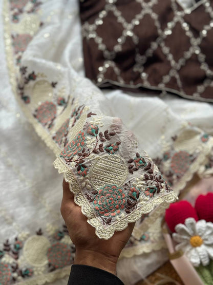 Crush Organza Saree MUGHDA